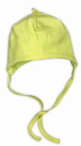 Czapeczka wiązana lemon