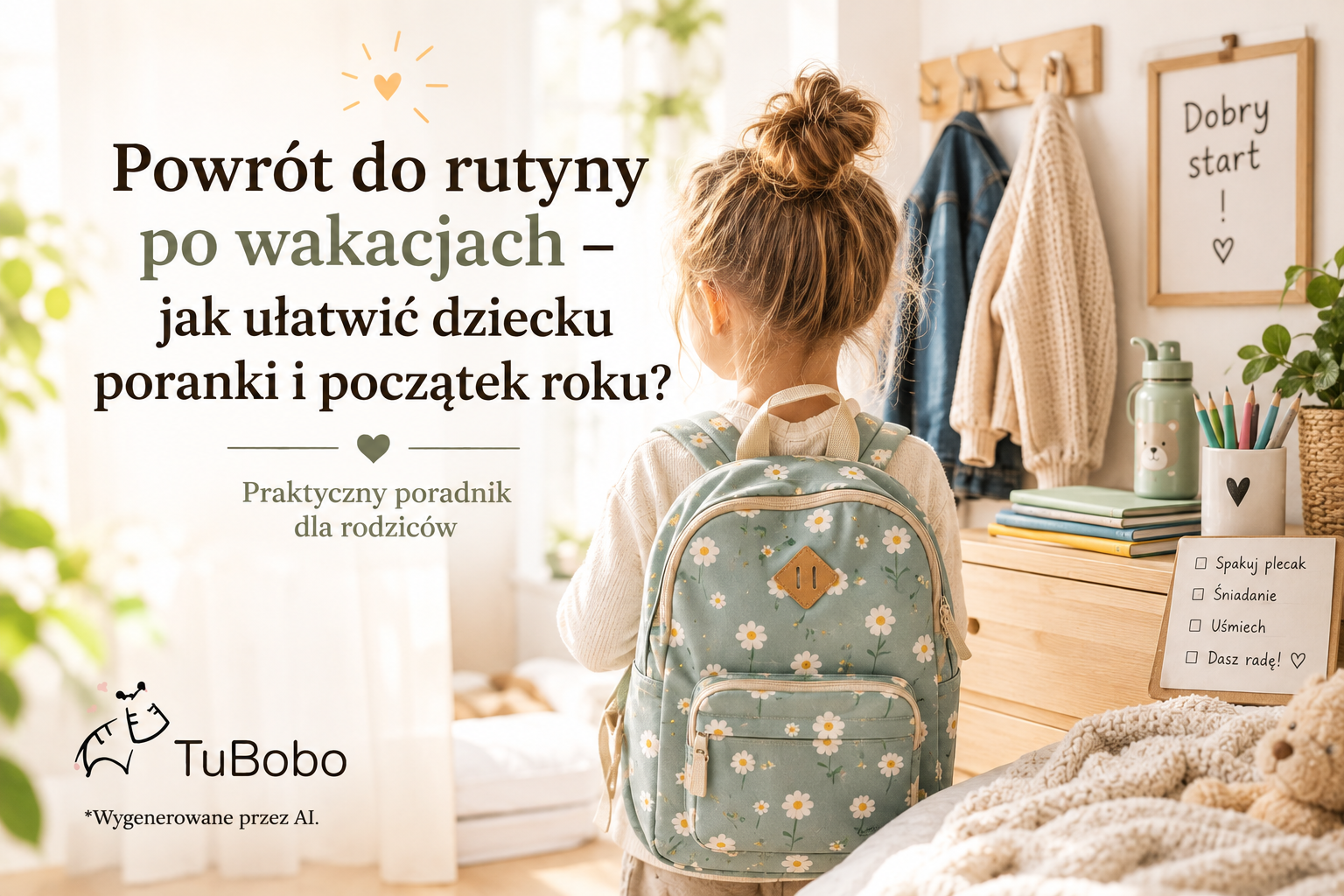 Powrót do rutyny po wakacjach – jak ułatwić dziecku poranki i początek roku?